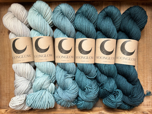 Merino Nylon Sock April Showers Color Kit -Ready to Ship!