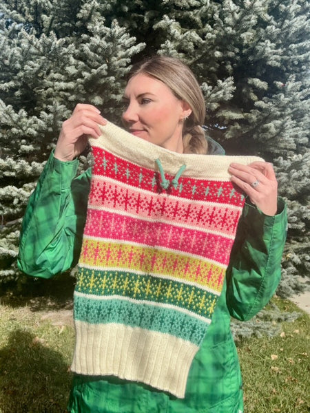 Merino DK Merry and Bright Cowl Kit-Shipping by December 6th!