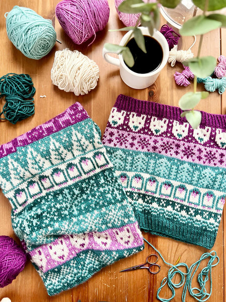 Merino DK Polar Nights Cowl Kit-Shipping by December 6th!