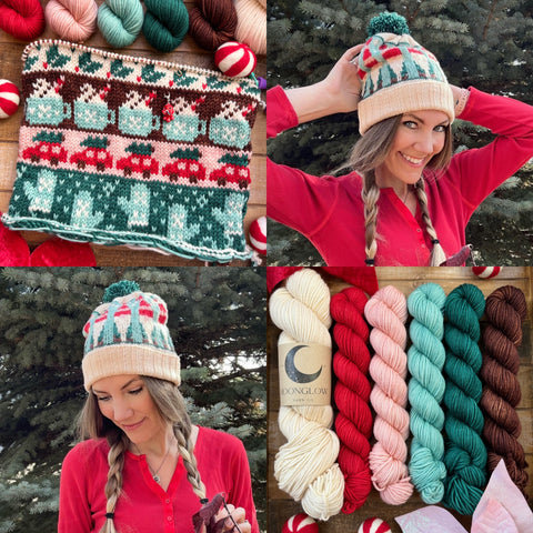 Merino DK Cozy Christmas Half Skein Kit- Ready to Ship!