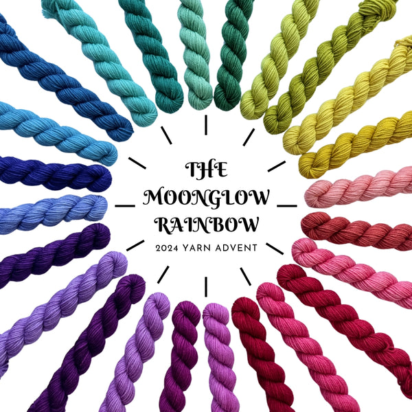 DK (75/25 Merino Nylon DK) Moonglow Rainbow Yarn Advent 2024