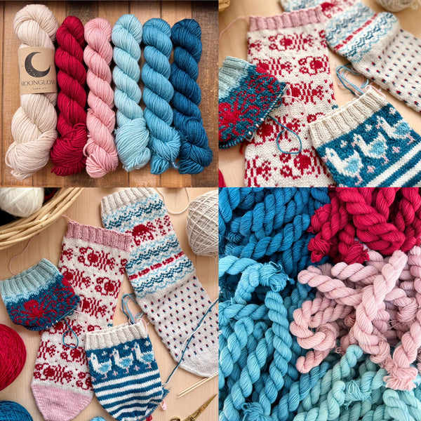 Merino Nylon Sock Sparkle Pop Doodle Sock/Shawl Set- Ready to Ship!