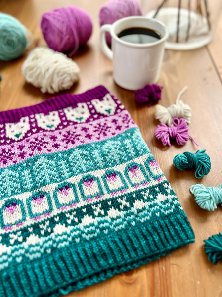 Merino DK Polar Nights Cowl Kit-Shipping by December 6th!