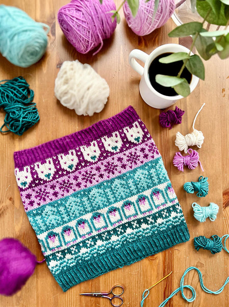 Merino DK Polar Nights Cowl Kit-Shipping by December 6th!