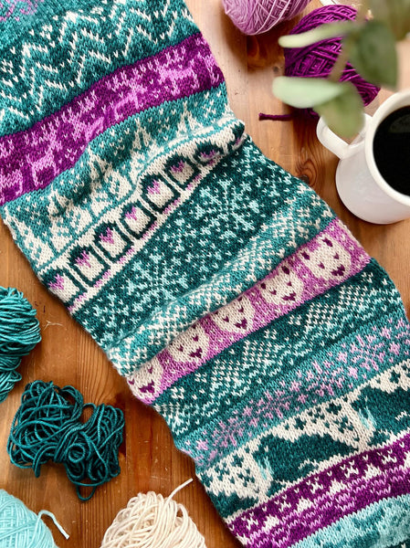 Merino DK Polar Nights Cowl Kit-Shipping by December 6th!