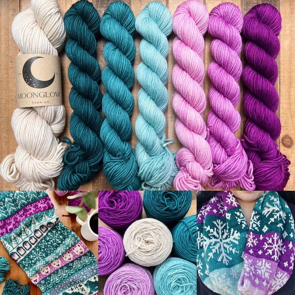 Merino DK Polar Nights Cowl Kit-Shipping by December 6th!