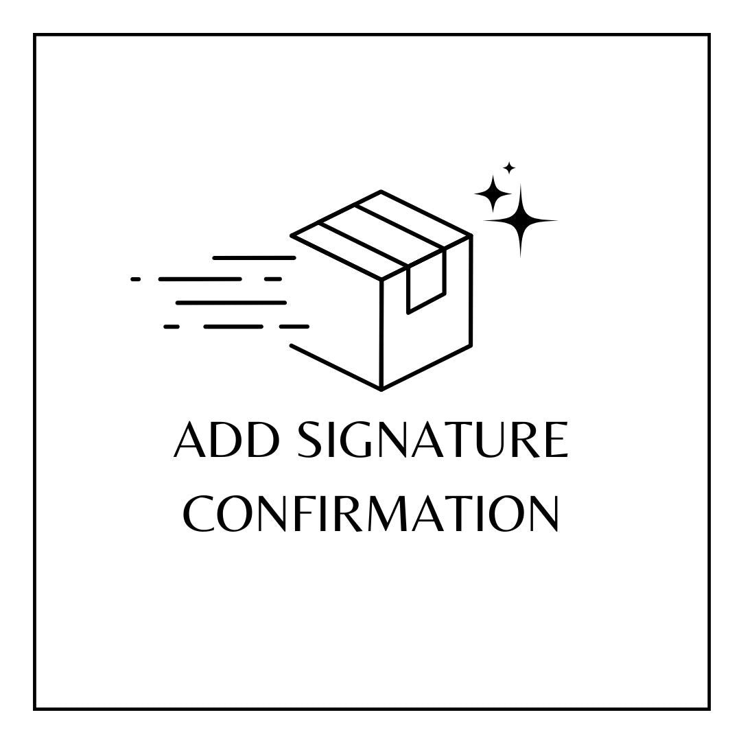 Add Signature Confirmation to Order