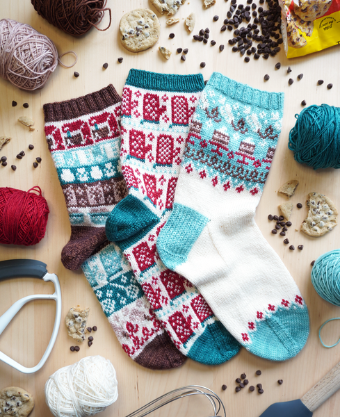 PREORDER! Merino Nylon Sock Baking Doodle Sock Kit- Shipping by October 10th!