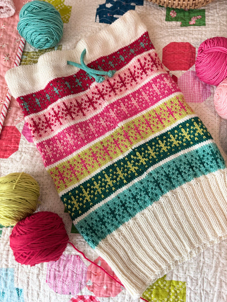 Merino DK Merry and Bright Cowl Kit-Shipping by December 6th!