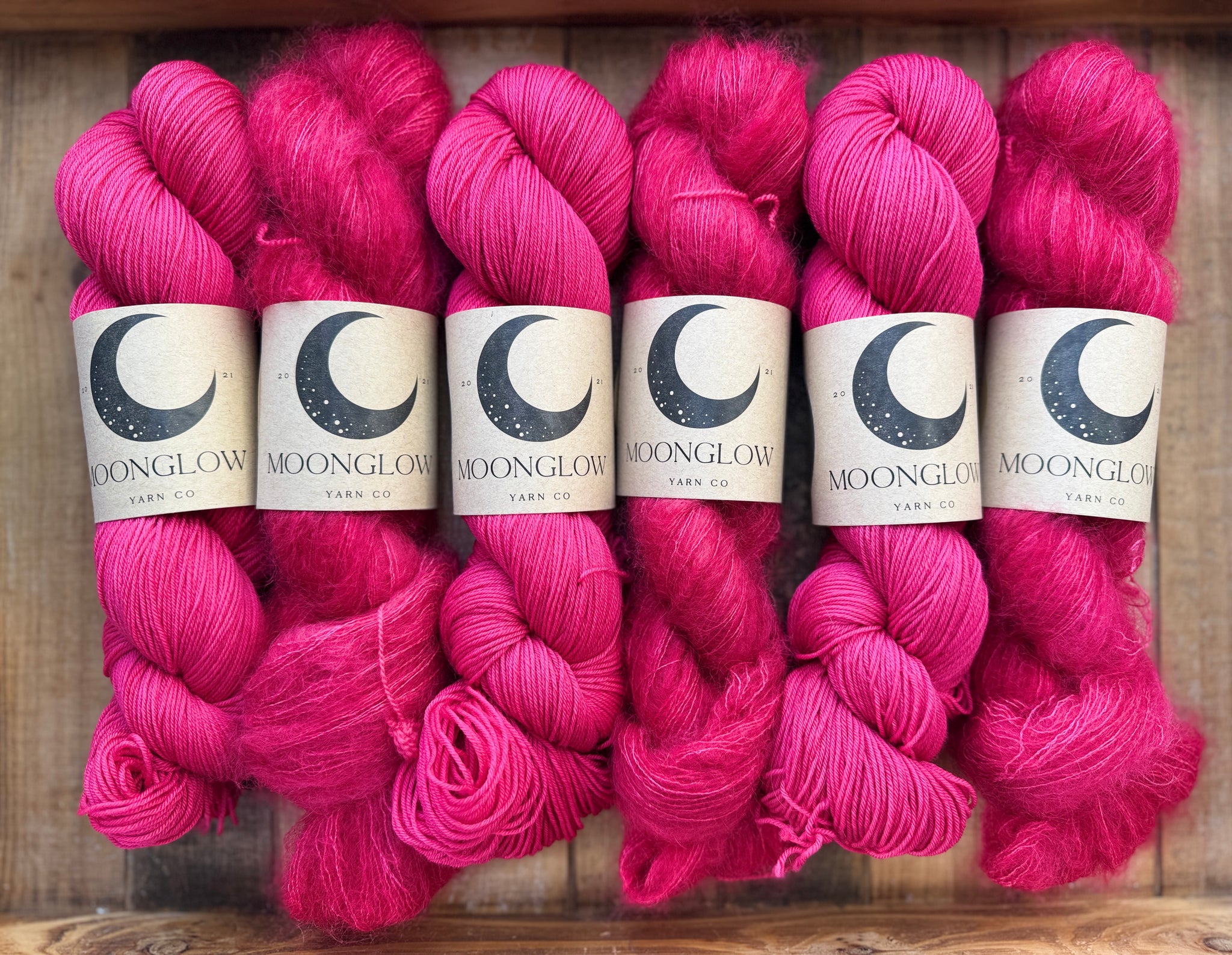 Merino Nylon Sock/Mohair Silk Lace Prismatic Pink Color Kit-Ready to Ship!