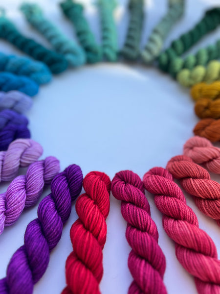 75/25 Merino Nylon Sock-Moonglow Rainbow Yarn Advent 2023