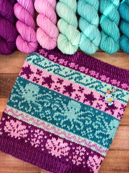 Ocean Doodle Mermaid Fade Cowl Kit-Shipping Monday July 31st!