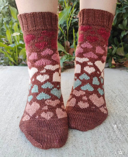 PREORDER! Vintage Valentine Sock Set-Shipping by January 31st!