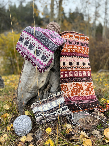 Spooky Neutrals Autumn Doodle Cowl Kit-Ready to Ship!