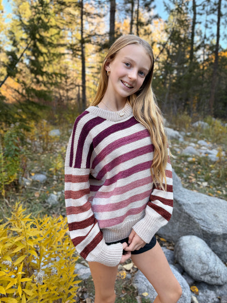 Autumn Ember Stripe Hype Sweater Kit -Two Week Preorder!