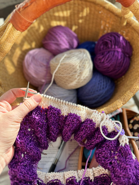 Merino DK Moonlit Lilac Cowl Kit-Ready to Ship!