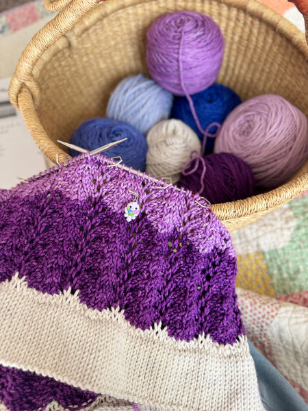 Merino DK Moonlit Lilac Cowl Kit-Ready to Ship!