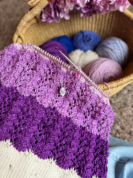 Merino DK Moonlit Lilac Cowl Kit-Ready to Ship!