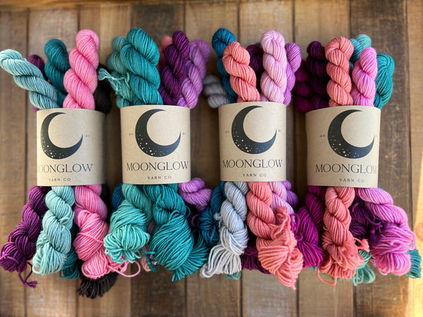 Merino Nylon Sock 100 gram Mini Skein Mystery Bundle-Ready to Ship!