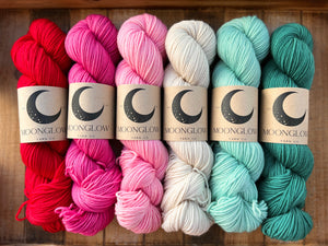 Merino DK Candy Cane Lane Color Kit-Shipping by December 15th!