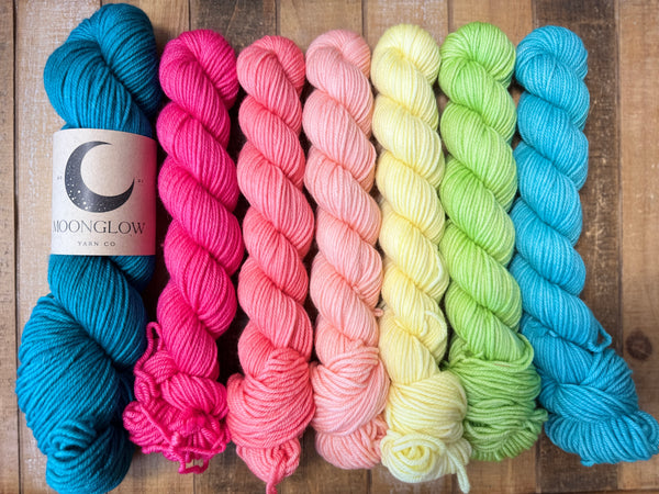 PREORDER! Merino DK Pool Party Doodle Cowl Kit-Two Week Preorder!