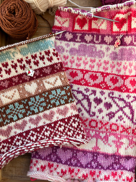 PREORDER! Vintage Valentine Doodle Cowl Kit- Shipping by January 31st!