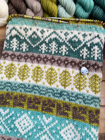 Merino DK Mountain Cowl Kit-Ready to Ship!