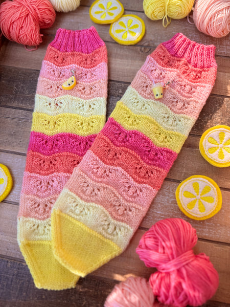 PREORDER! Merino Nylon Sock Lemonade Fade Mini Skein Sock Set-Shipping by July 31st!
