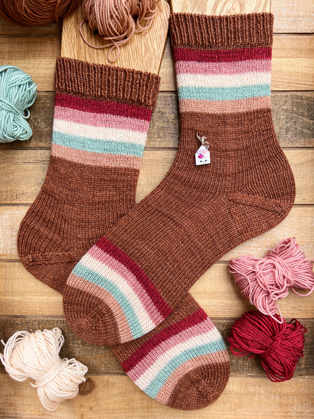 PREORDER! Vintage Valentine Sock Set-Shipping by January 31st!