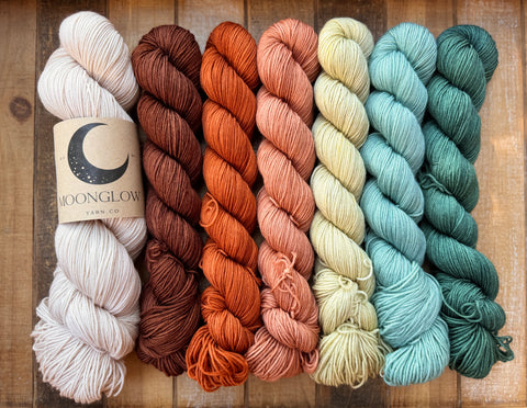 Merino Nylon Sock Fall Festival Shawl Set-Ready to Ship!