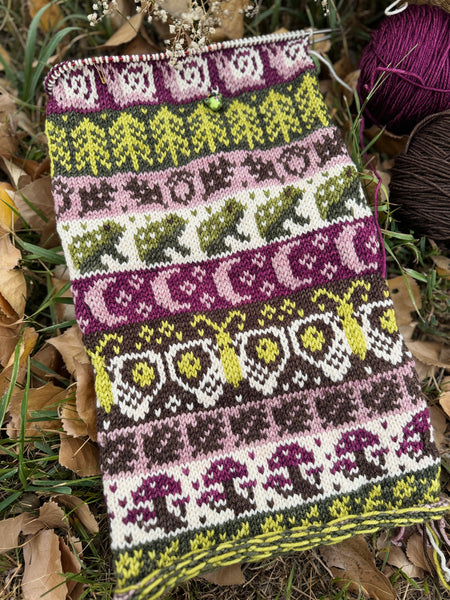 PREORDER Woodland Witch Doodle Merino DK Shawl/Cowl Kit-Shipping by October 10th!