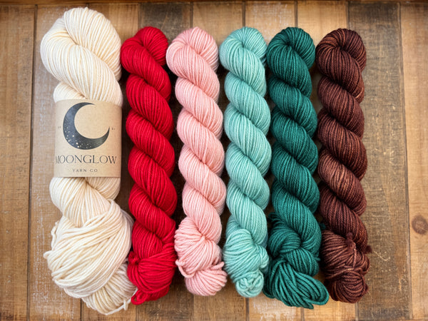 Merino DK Cozy Christmas Half Skein Kit- Ready to Ship!