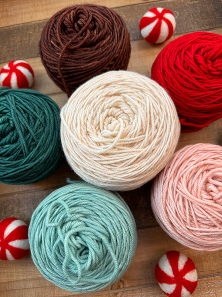 Merino DK Cozy Christmas Half Skein Kit- Ready to Ship!