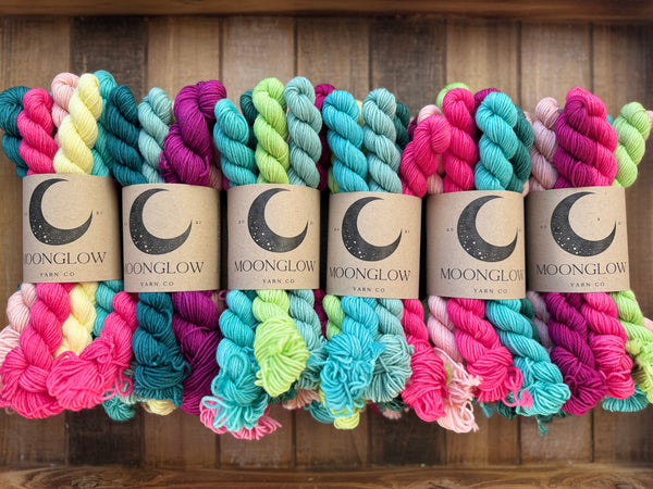 Merino Nylon Sock 100 gram Mini Skein Mystery Bundle-Ready to Ship!