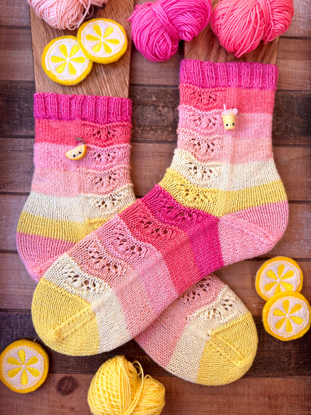 PREORDER! Merino Nylon Sock Lemonade Fade Mini Skein Sock Set-Shipping by July 31st!