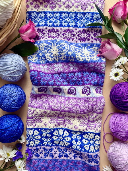 Merino DK Moonlit Lilac Cowl Kit-Ready to Ship!