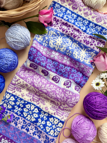 Merino DK Moonlit Lilac Cowl Kit-Ready to Ship!