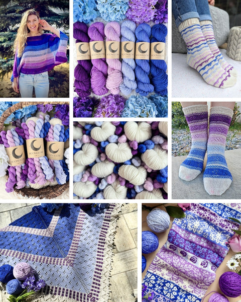 Merino DK Moonlit Lilac Color Kit -Ready to Ship!