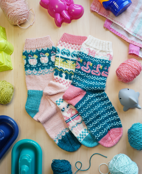 PREORDER! Merino Nylon Sock Garden Party Doodle Sock Kit - Shipping by October 10th!