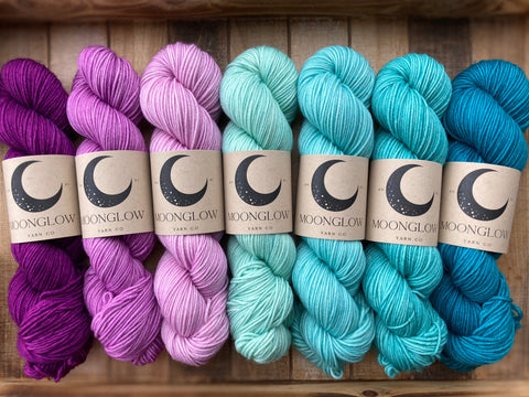 Merino Nylon Sock Mermaid Fade Color Kit-Ready to Ship!