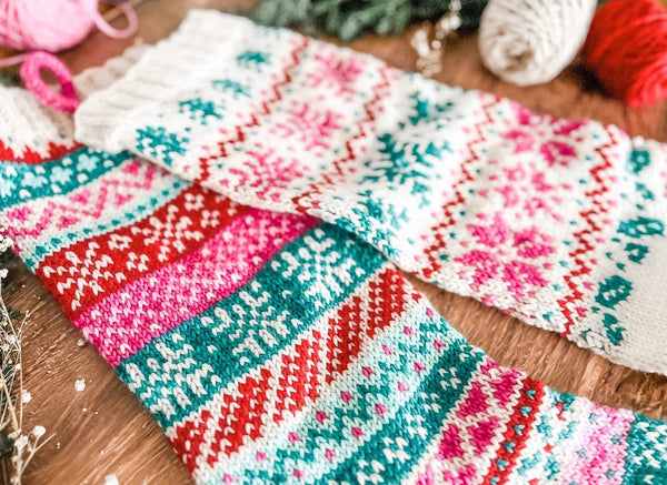 Candy Cane Lane Holiday Doodle Cowl/Stocking Kit- Shipping December 12th!