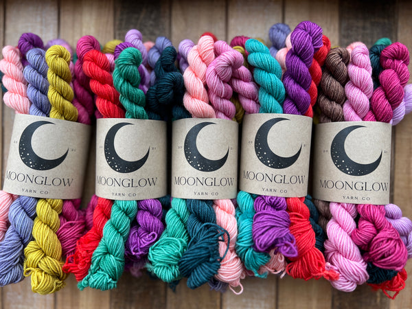 Merino Nylon Sock 100 gram Mini Skein Mystery Bundle-Ready to Ship!